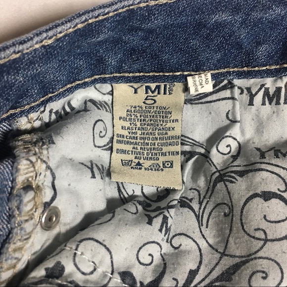 YMI Denim Shorts USA American Flag Jr.-5 - Picture 6 of 8